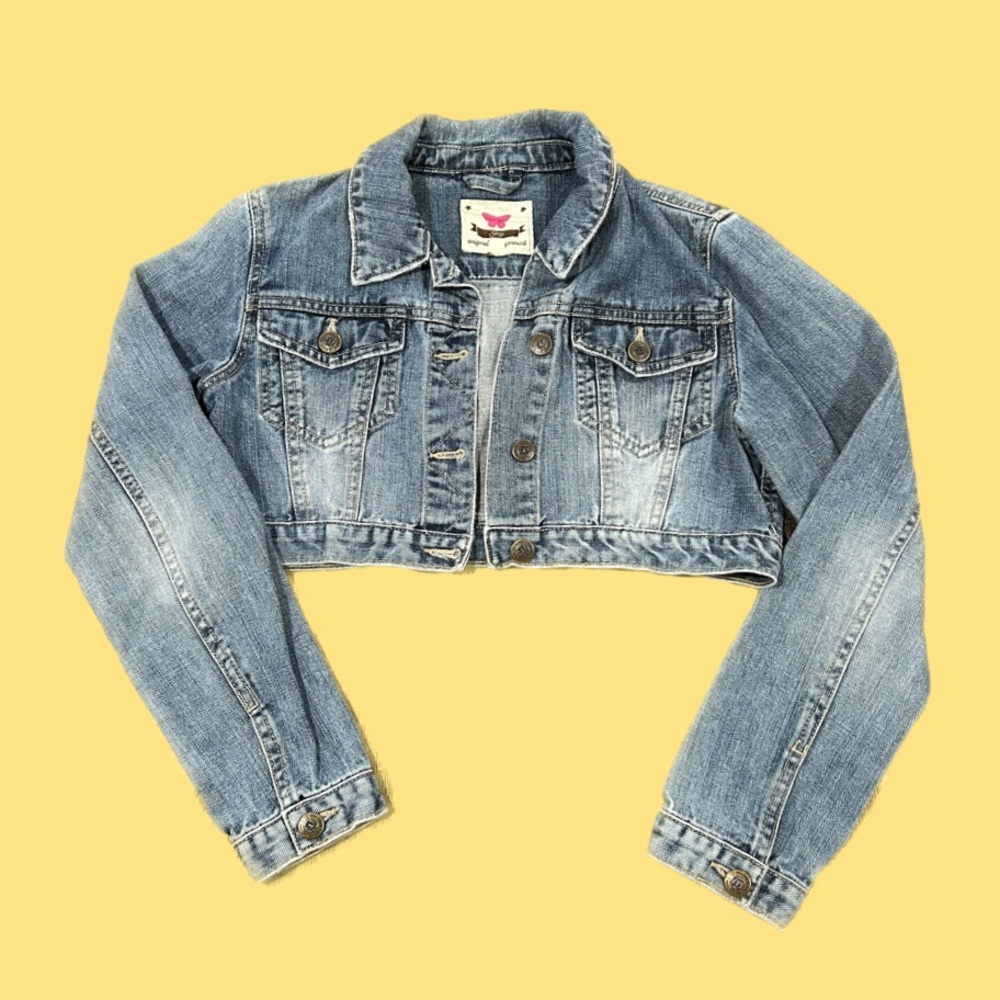 Y2K Gap Denim Super Cropped Mini Jean Jacket